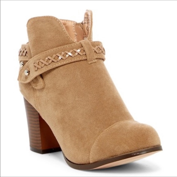 Chase & Chloe Andrea Whipstiched Bootie Taupe Sz 8 - Picture 4 of 6